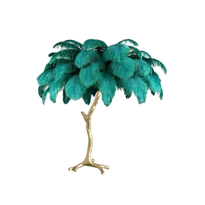 Ostrich Feather Table Lamp-DWHOME