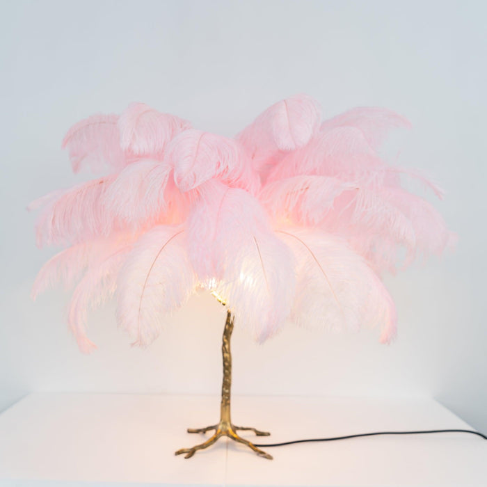 Ostrich Feather Table Lamp - Vakkerlight