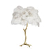 Ostrich Feather Table Lamp - Vakkerlight