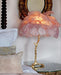 Ostrich Feather Table Lamp.