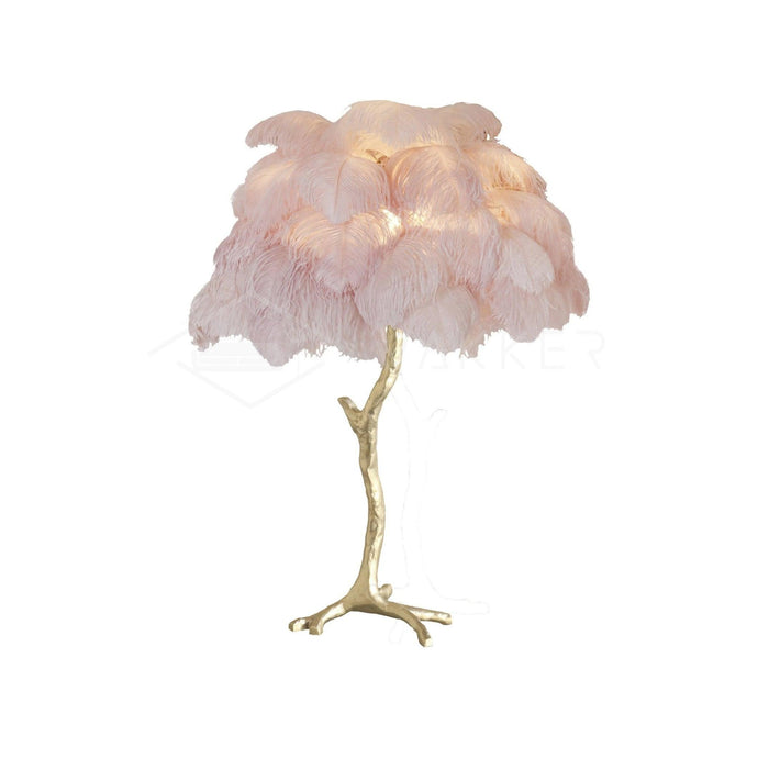 Ostrich Feather Table Lamp - Vakkerlight