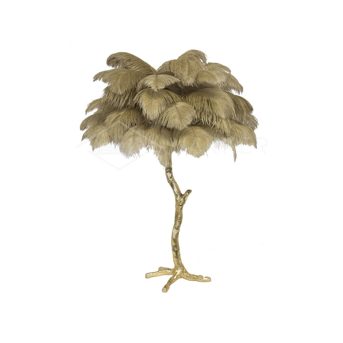Ostrich Feather Table Lamp-DWHOME
