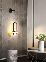 Oval Brass Wall Light-DWHOME