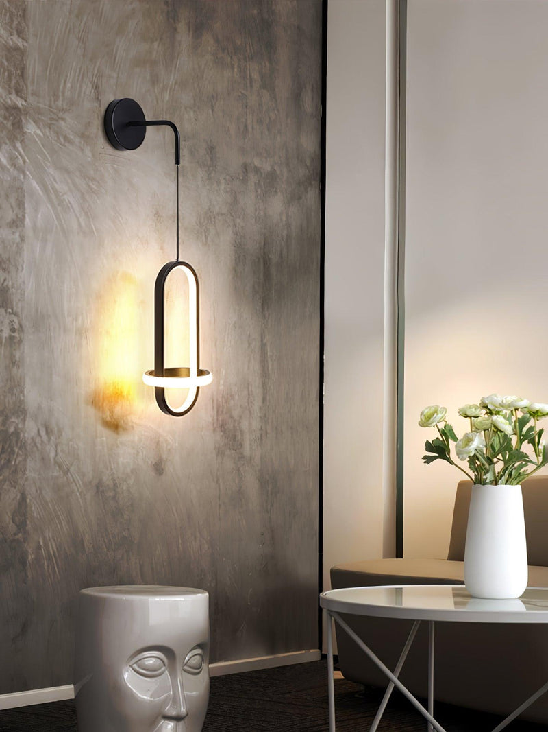 Oval Brass Wall Light-DWHOME