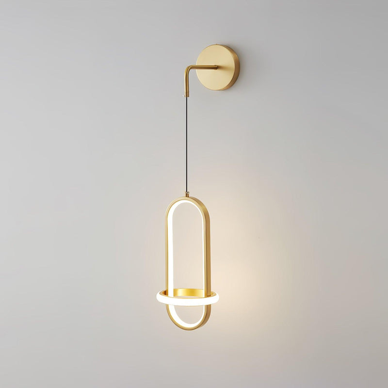 Oval Brass Wall Light-DWHOME