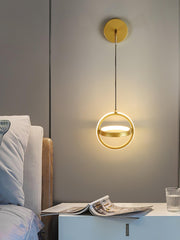 Oval Brass Wall Light-DWHOME