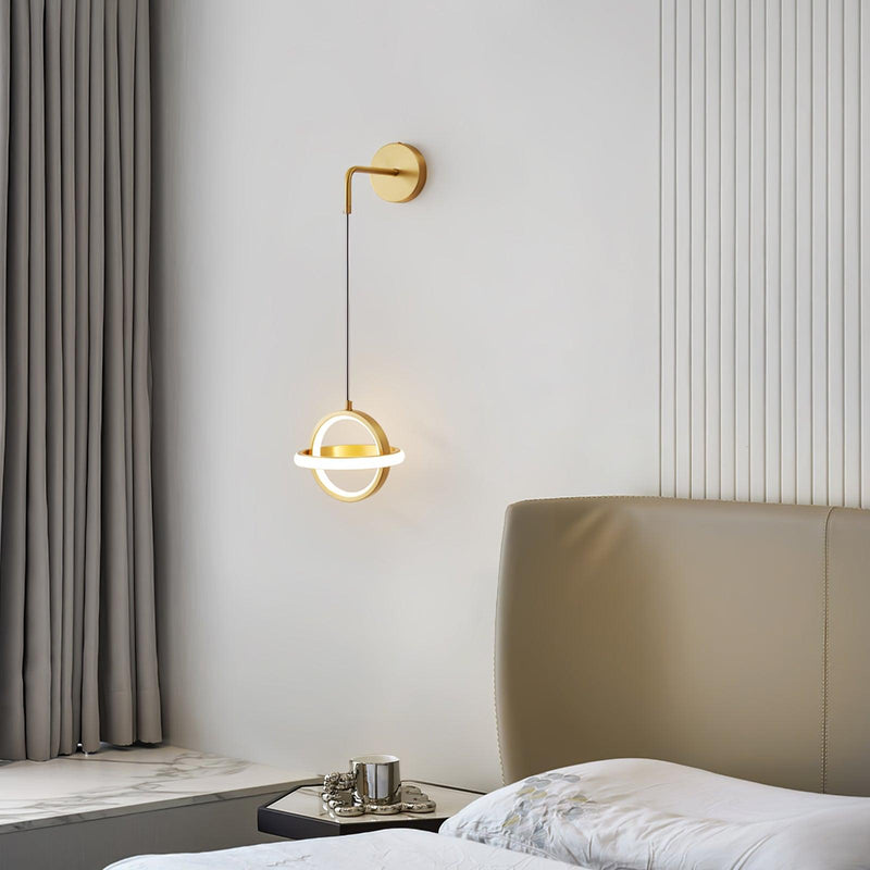 Oval Brass Wall Light-DWHOME
