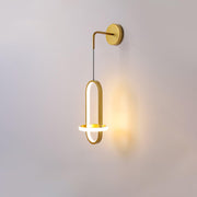 Oval Brass Wall Light-DWHOME