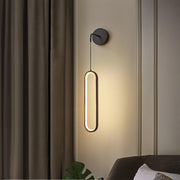 Oval LED Brass Wall Lamp-DWHOME