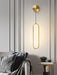 Oval LED Brass Wall Lamp.