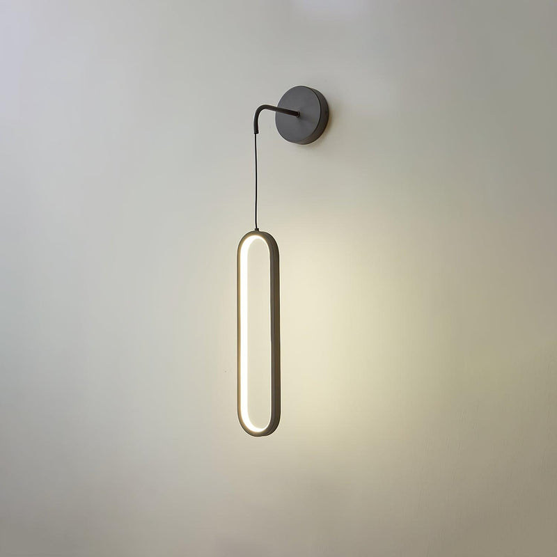 Oval LED Brass Wall Lamp-DWHOME