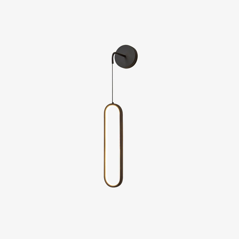 Oval LED Brass Wall Lamp-DWHOME