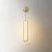 Oval LED Brass Wall Lamp - DWHOME