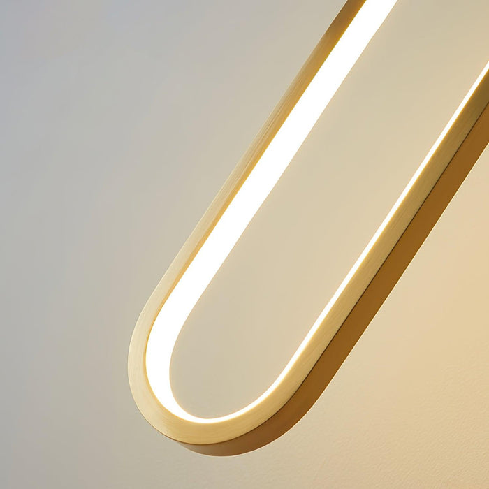 Oval LED Brass Wall Lamp - Vakkerlight