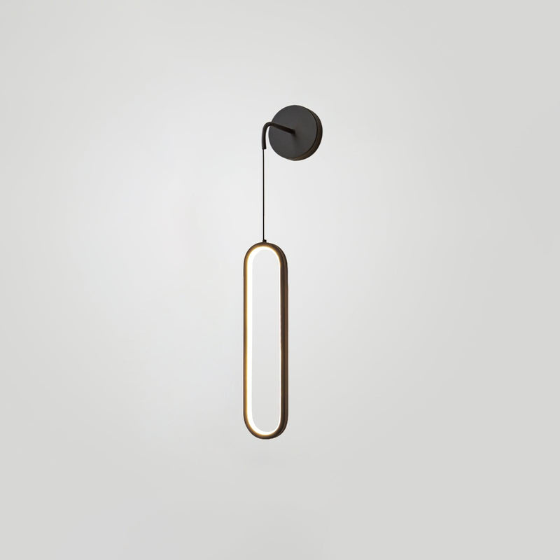 Oval LED Brass Wall Lamp-DWHOME