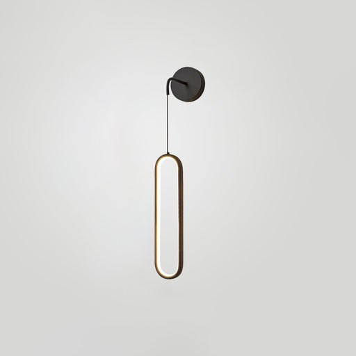 Oval LED Brass Wall Lamp-DWHOME