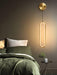 Oval LED Brass Wall Lamp.