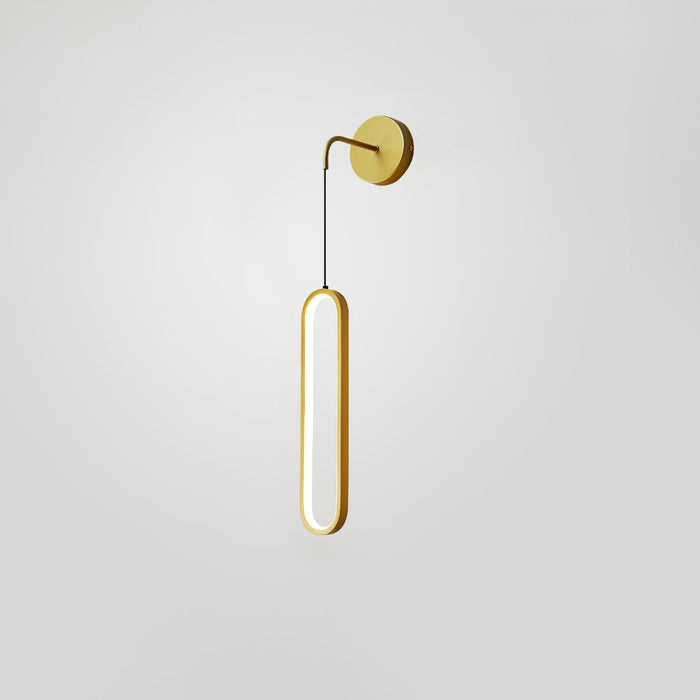 Oval LED Brass Wall Lamp - Vakkerlight