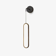 Oval LED Brass Wall Lamp-DWHOME