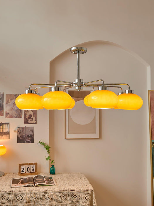 Oval Persimmon Chandelier-DWHOME