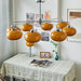 Oval Persimmon Chandelier-DWHOME