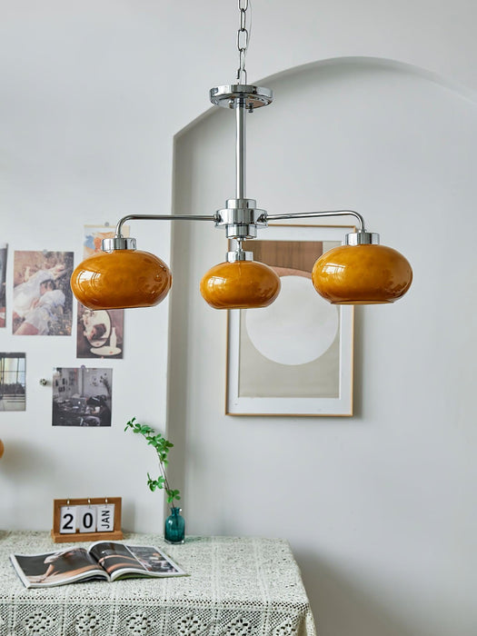 Oval Persimmon Chandelier-DWHOME