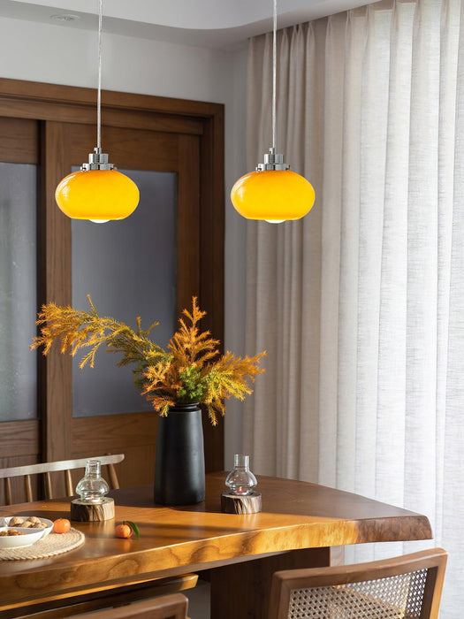Oval Persimmon Pendant Light-DWHOME