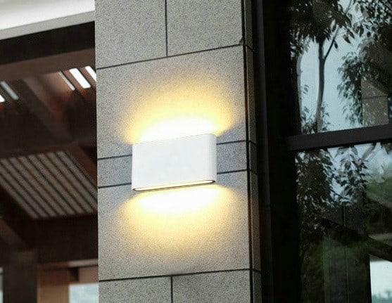 Ovalka Sleek and Slim Outdoor Wall Lamp.