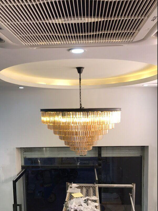 Paciencia Luxury Glam Crystal Islands Chandelier Light.