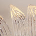 Palm Leaves Murano Transparent Glass Chandelier-DWHOME