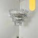 Palm Leaves Murano Transparent Glass Chandelier-DWHOME