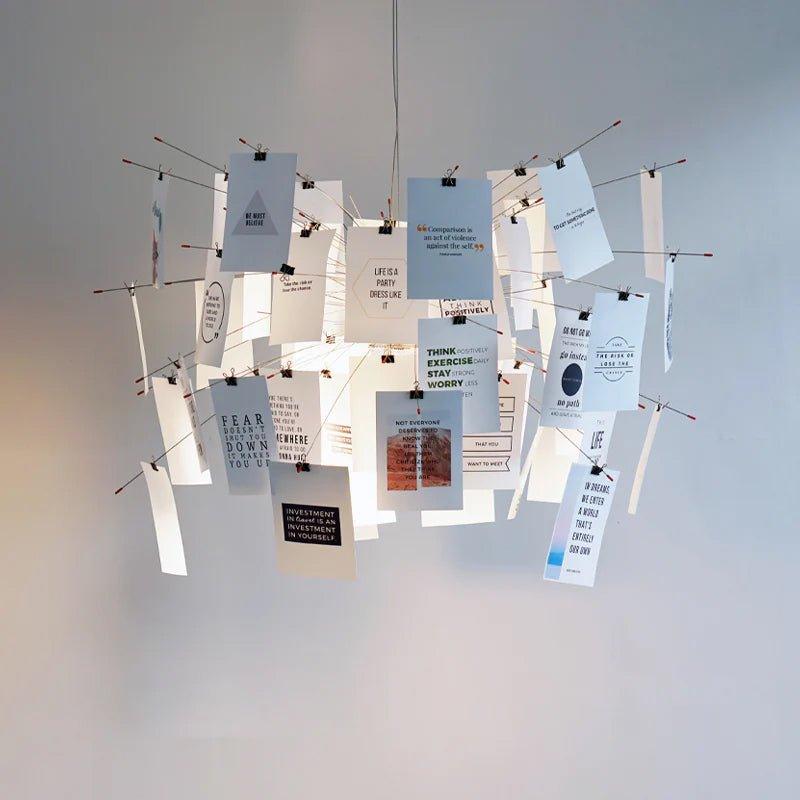 Chandelier en papier-DWHOME