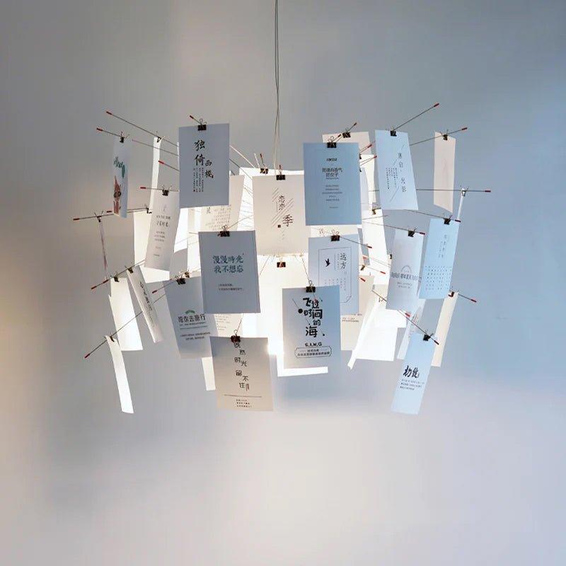 Chandelier en papier-DWHOME