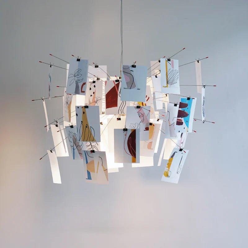 Chandelier en papier-DWHOME
