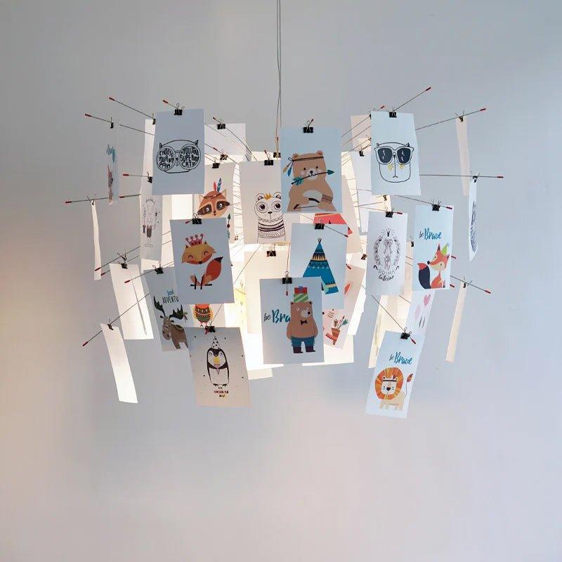 Chandelier en papier-DWHOME