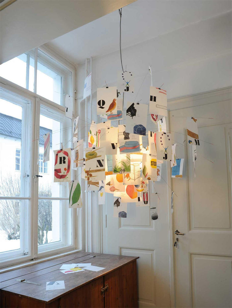 Chandelier en papier-DWHOME