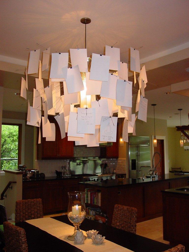 Chandelier en papier-DWHOME