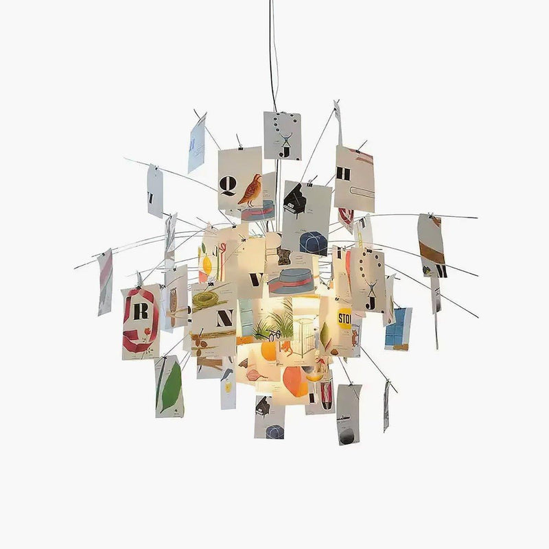 Chandelier en papier-DWHOME