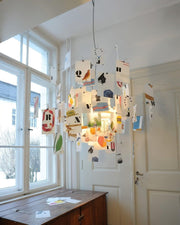 Chandelier en papier-DWHOME
