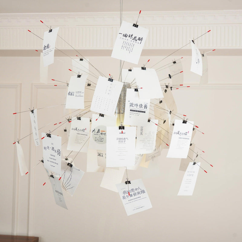 Chandelier en papier-DWHOME