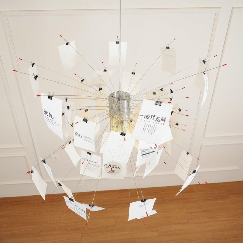 Chandelier en papier-DWHOME