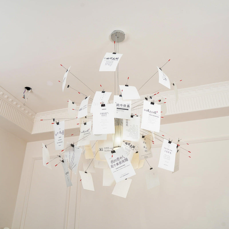 Chandelier en papier-DWHOME