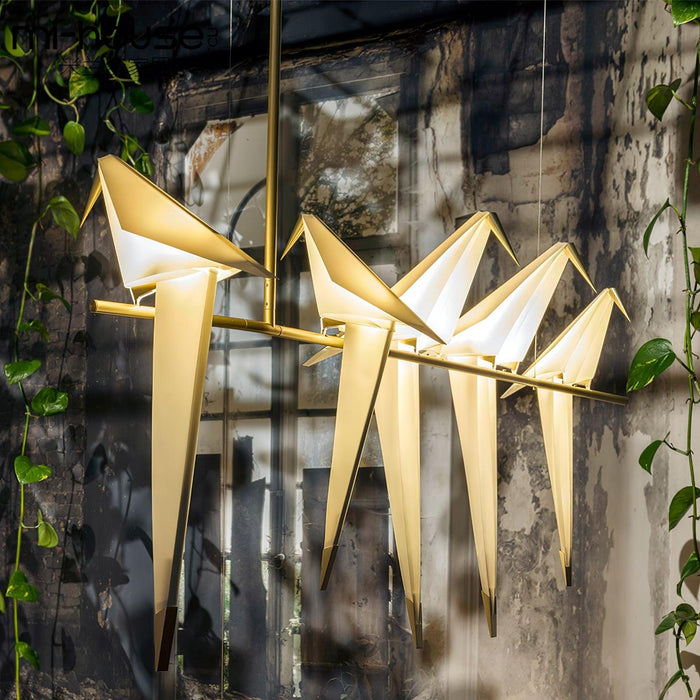 Paper Crane Bird LED Chandelier - DWHOME