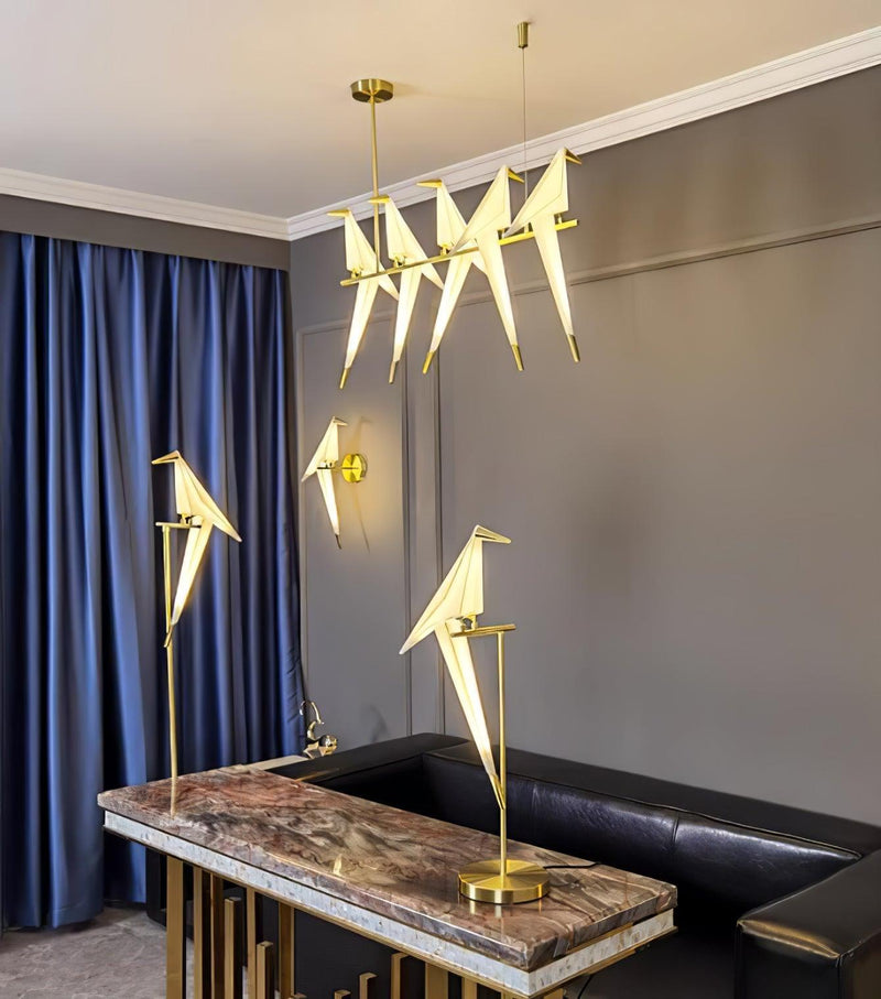 Paper Crane Bird Floor Lamp-DWHOME