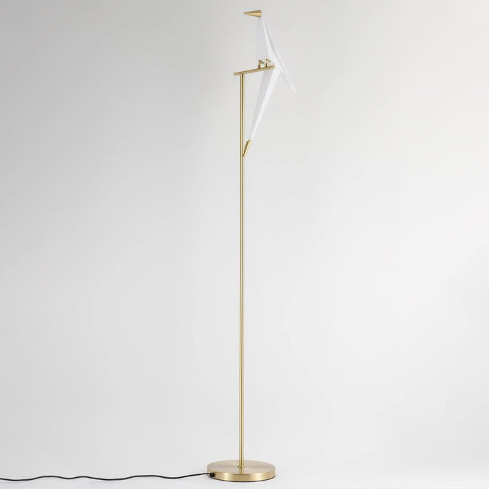 Paper Crane Bird Floor Lamp.