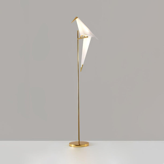 Paper Crane Bird Floor Lamp.