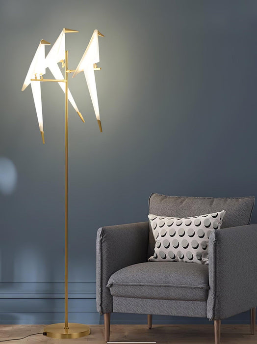 Paper Crane Bird Floor Lamp - Vakkerlight