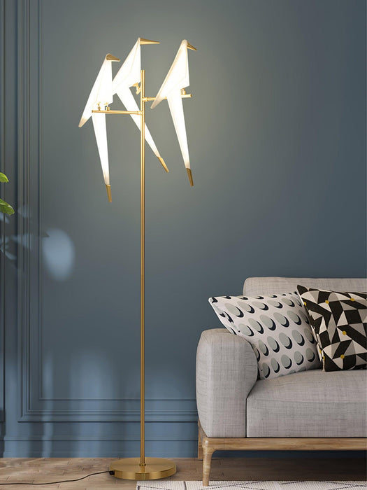 Paper Crane Bird Floor Lamp - Vakkerlight