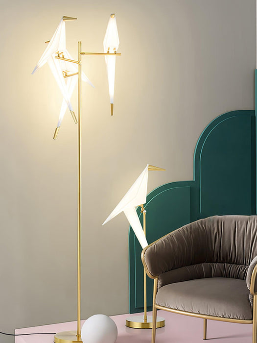 Paper Crane Bird Floor Lamp - Vakkerlight