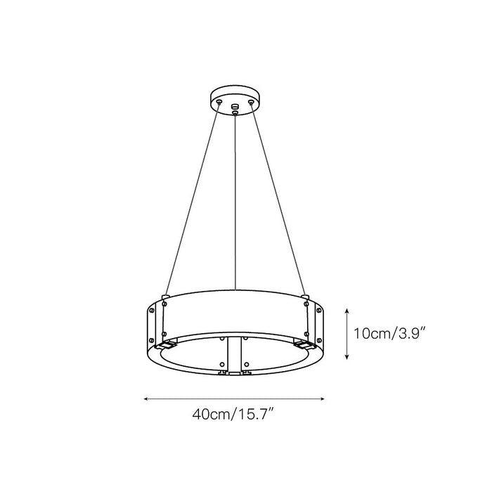 Parallel Ring Chandelier-DWHOME